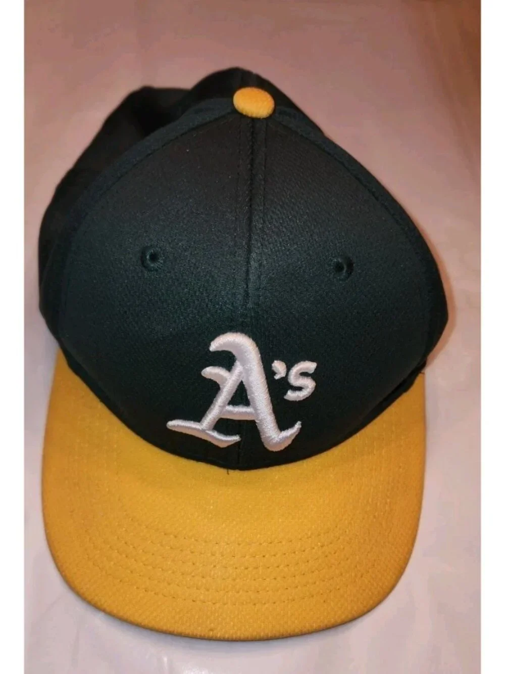 Oakland A's Youth Green and Yellow Adjustable Baseball Hat By OC Sports